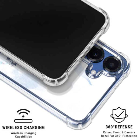 Marvel Avengers Blue Logo Galaxy S25 Clear Case